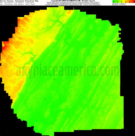 Free Warren County Tennessee Topo Maps And Elevations