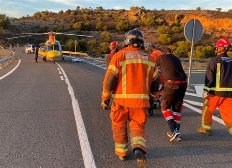 Un Motorista Pierde Una Pierna Y Es Evacuado Grave En Helic Ptero Tras