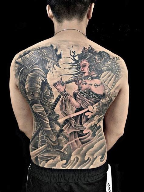 10 Different Approach With Those Amazing Samurai Back Tattoos