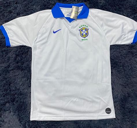 Camisa Do Brasil Branca Sele O Brasileira Nova Polo Passeio Treino