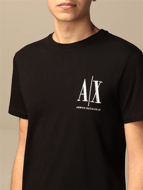 Armani Exchange T Shirt With Logo Black T Shirt Armani Exchange