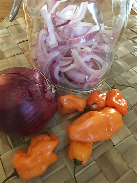 Pickled Habanero And Red Onions Red Onion Habanero Onion