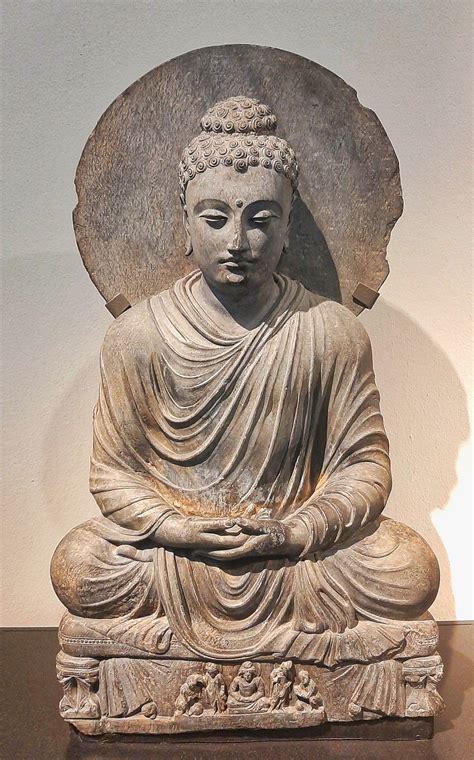 Buddha In Dhyana Mudra Circa Ce Kushan Period Pakistan