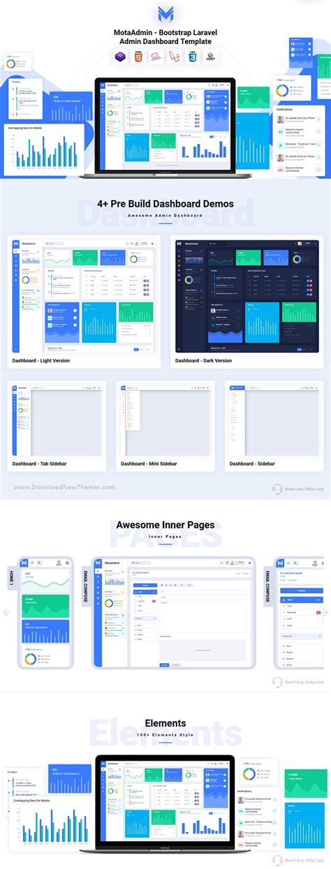 MotaAdmin - Laravel Admin Dashboard Template | Dashboard template ...