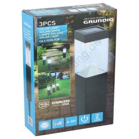 Grundig Set X Led Solarlampe Xled V Beleuchtung De