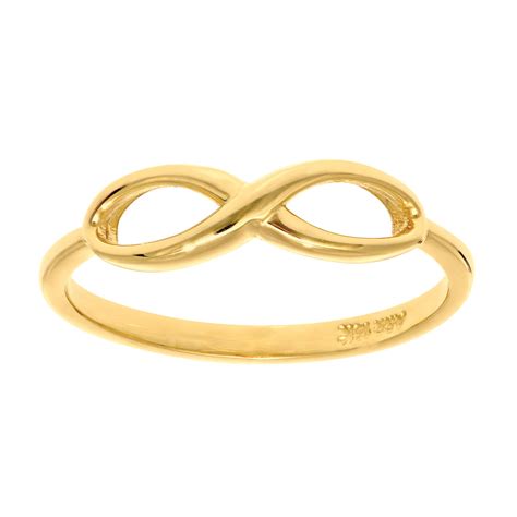 14k Yellow Gold Infinity Ring Size 7 Jewelryaffairs