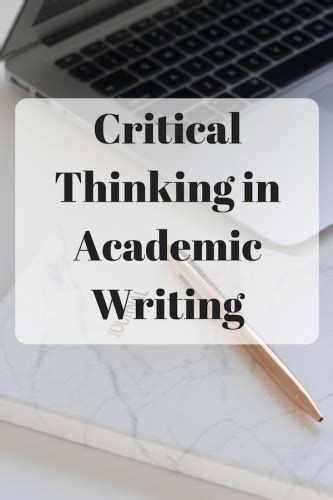 Critical Thinking In Academic Writing Mom And More