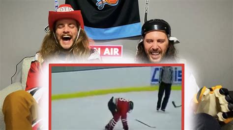 Our Reactions To The Biggest Hockey Hits Ever Youtube