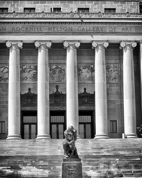 Kansas City Nelson Atkins Art Museum The Thinker Statue Rodin Fine Art