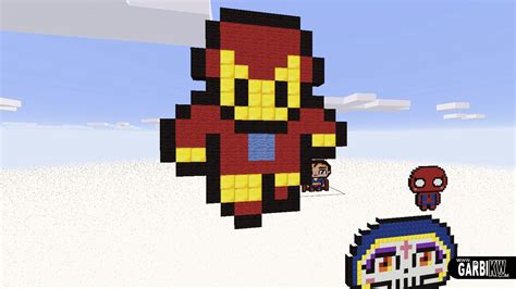 Iron Man Pixel Art Minecraft