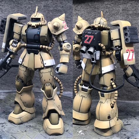 Hg Zaku Ii Type C6r6 Custom Paint Rgunpla