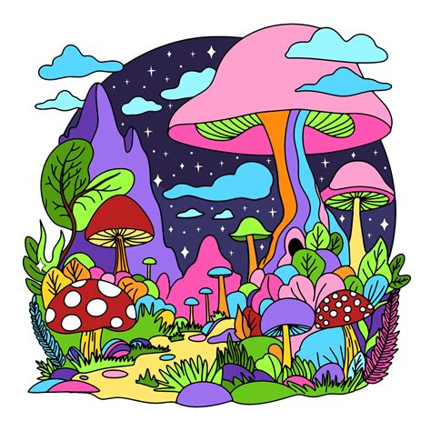 Trippy Mushroom Twitter Backgrounds