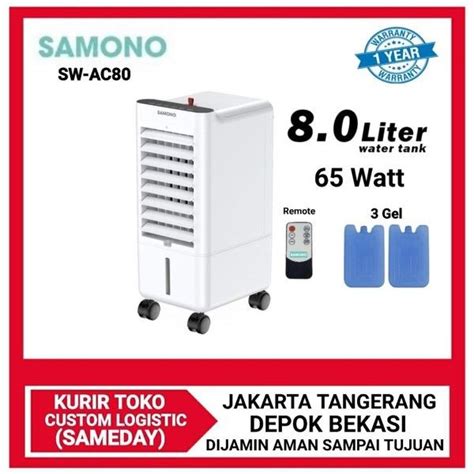 SAMONO SW AC80 Air Cooler Touch 9 Mode Pendingin Remote Kontrol AC