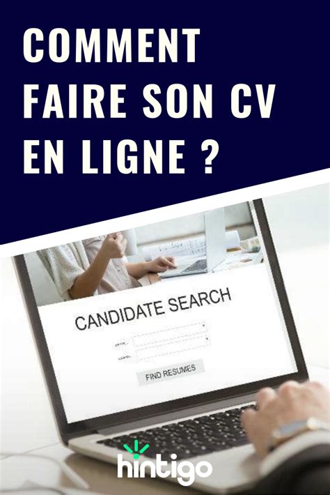 Comment Faire Son CV En Ligne Cv En Ligne Faire Un Cv Le Cv