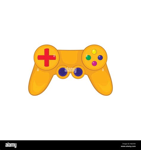 Video Game Controller Icon In Cartoon Style Stock Vector Image Art