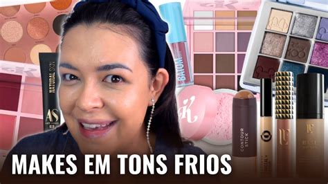 MAQUIAGEM EM TONS FRIOS INDICAÇÃO DE PRODUTOS 1 Paleta 2 Tipos de