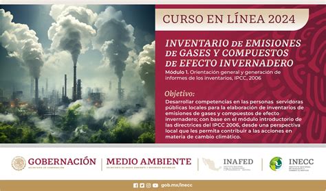 Curso En Línea 2024 Inventario De Emisiones De Gases Y Compuestos De