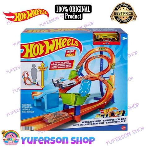 Jual Hot Wheels Hotwheels Action Stunt Vertical 8 Jump Track Set Hmb15 Di Seller Sunshop