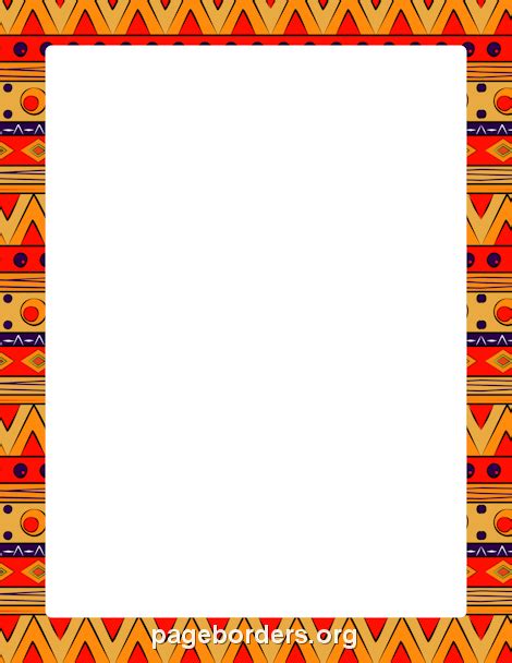 African Border Clip Art Frames Borders, Boarders And Frames, Page ...