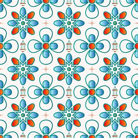 Premium Vector | Gradient seamless pattern for islamic moments