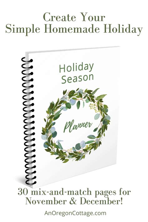 Free Holiday Planner - Mix and Match The Pages You Want! - An Oregon ...