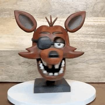 STL File Foxy Head FNAF Five Nights At Freddy S 3D Printer Model