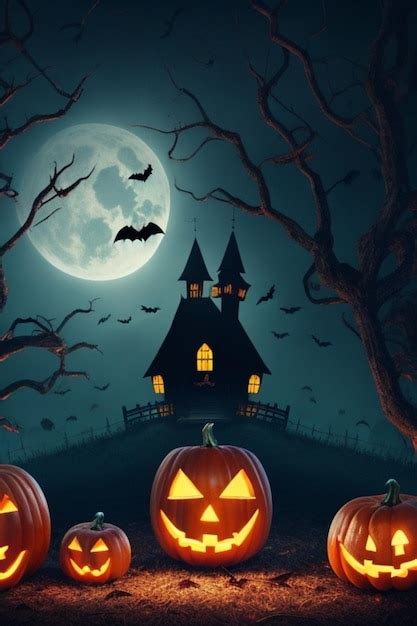 Premium AI Image | halloween background design modern