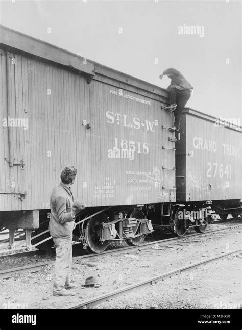 Train Hopping Black And White Stock Photos And Images Alamy