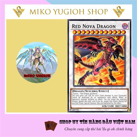 Miko Yugioh Thẻ Bài Yugioh Chính Hãng Tiếng Nhật Red Nova Dragon Shopee Việt Nam