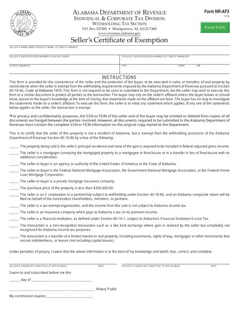 Form Nr Af3 Fill Out Sign Online And Download Fillable Pdf Alabama Templateroller