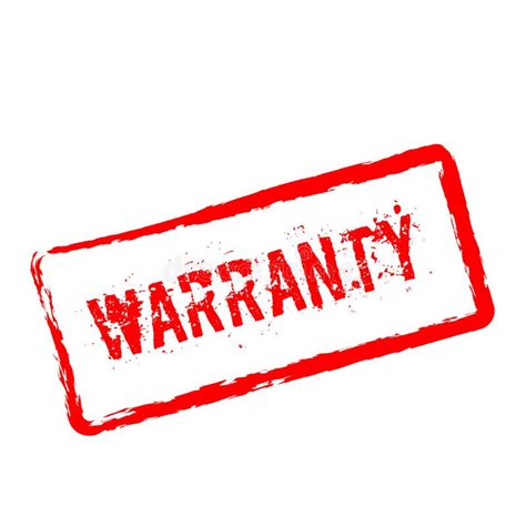 Warranty Rubber Stamp Isolated On White Stock Vector Illustration Of