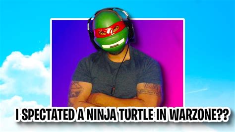 I Spectated The Most Op Ninja Turtle In Warzone Youtube