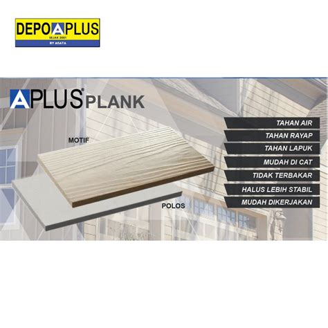 jual aplus plank lisplank lisplang dindingdekorasi polos mm  cm