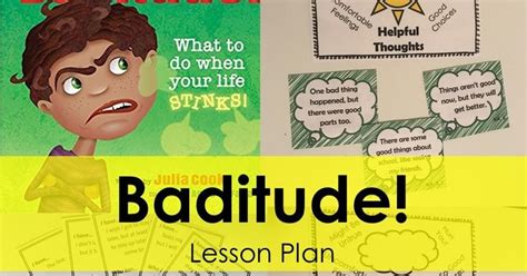 Baditude Lesson Plan Social Skills Lessons Guidance Lessons