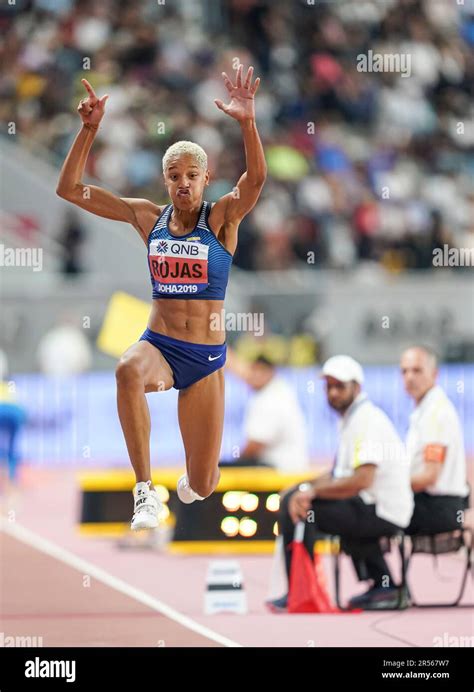 Yulimar Rojas In The Triple Jump At The Doha World Athletics