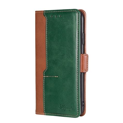 For Infinix Hot Russian Version Contrast Color Side Buckle Leather Phone Case Light Brown