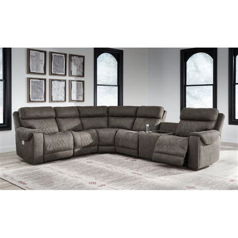 Ebern Designs Fresin 6 Piece Faux Leather Power Reclining Sectional