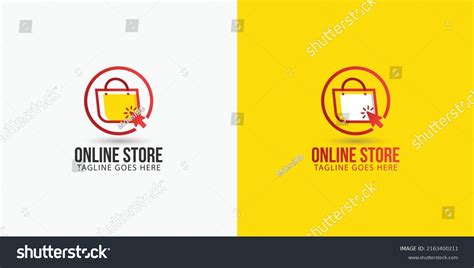 Unique Shopping Retail Logo Template Stock Vector Royalty Free