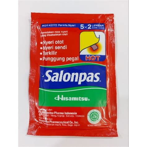 Jual Salonpas Hot 5x2 Lembar Shopee Indonesia