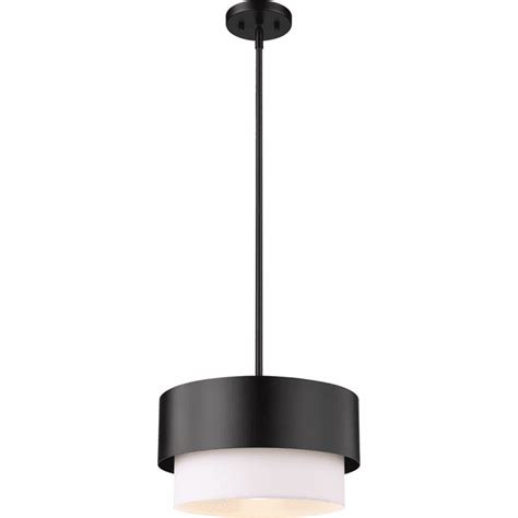 Z Lite 495p12 Mb Counterpoint Contemporary Matte Black 12 Drum Pendant Light Zlt 495p12 Mb