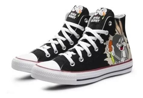 Tenis Converse Bugs Bunny Negro 80th Aniversr 169225 Unisex Cuotas