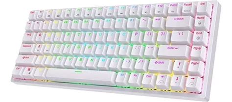 Teclado Hot Swap Blue Switch Teclas Mecanico Blanco Env O Gratis