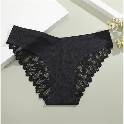 PANDA Calzones Tipo Bikini Liso Con Encaje En La Parte Posterior Pack X Falabella