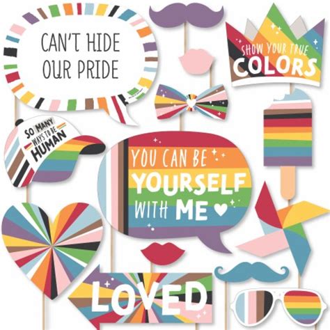 Big Dot Of Happiness So Many Ways To Be Human Pride Photo Booth Props