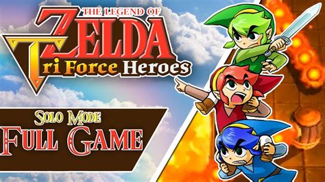 The Legend Of Zelda Tri Force Heroes Full Game Solo Mode 100