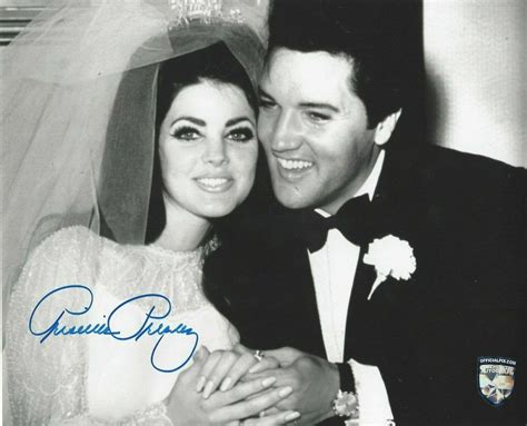 Priscilla Presley Signed Autograph X Photo Elvis Official Pix