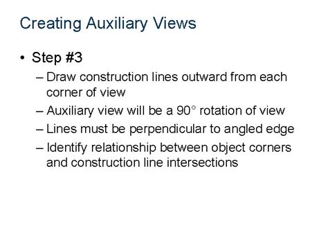 Auxiliary Views Auxiliary Views Auxiliary view Orthographic projection