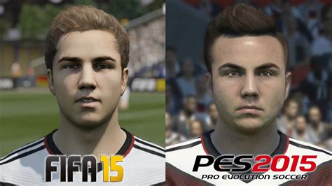 Fifa Vs Pes Germany National Team Face Comparison Youtube