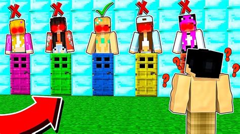 NÃO ESCOLHA A PORTA ERRADA DAS YOUTUBERS QUERENDO BEIJAR NO MINECRAFT