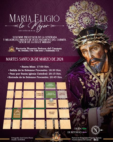 Recorridos De Las Procesiones Del Martes Santo En La Ciudad De